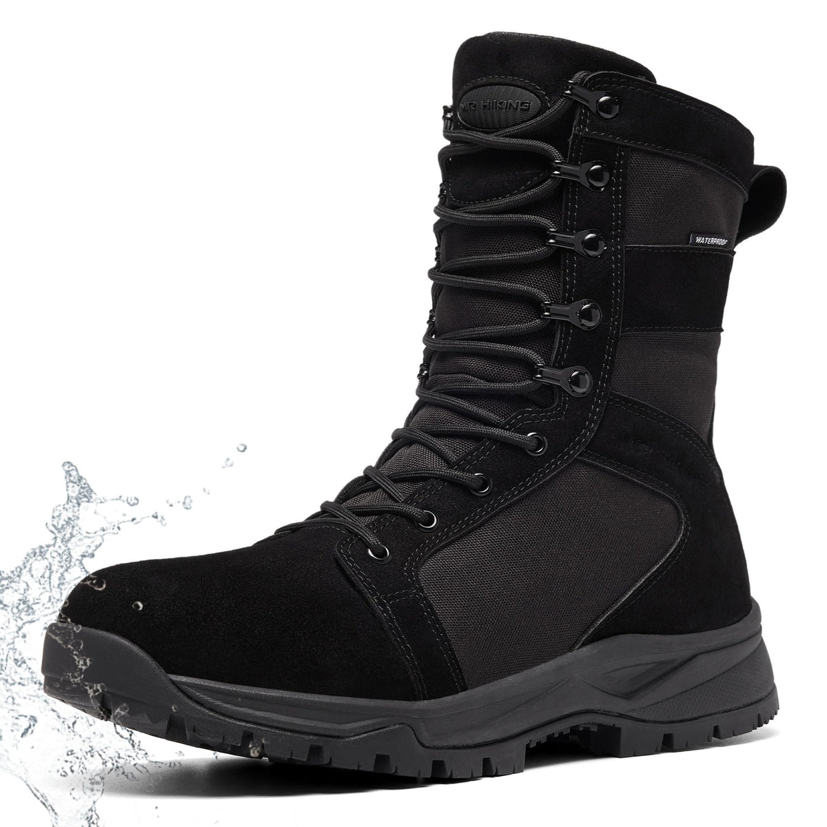 Men's Waterproof Non-Slip Suede 8 inch Tactical Boots E41330