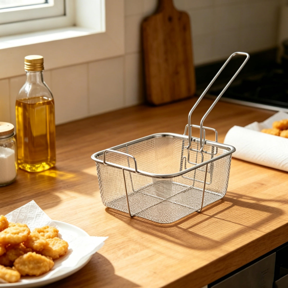 7.8 Inch Stainless Steel Deep Fry Basket A353