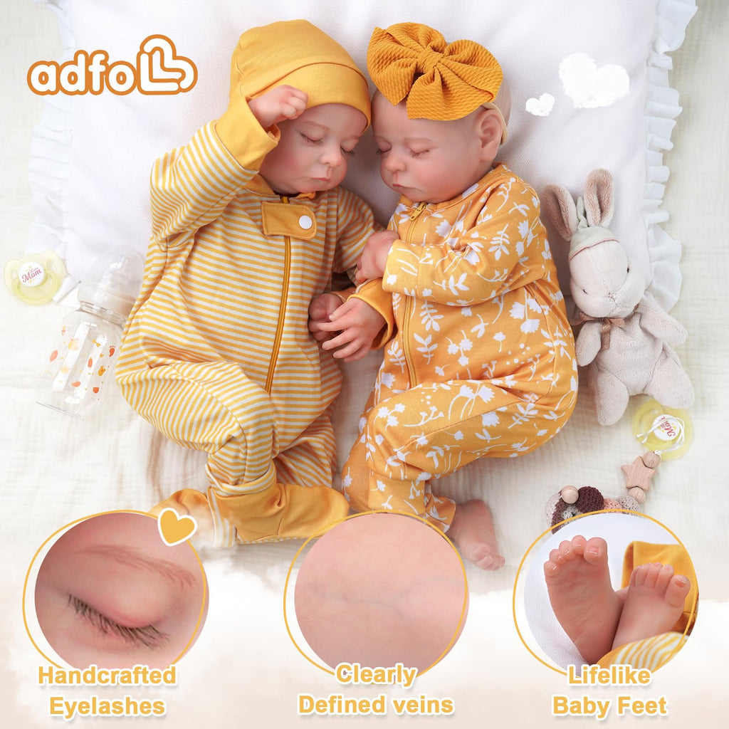 20 Inch Reborn Baby Dolls Twins Q6175