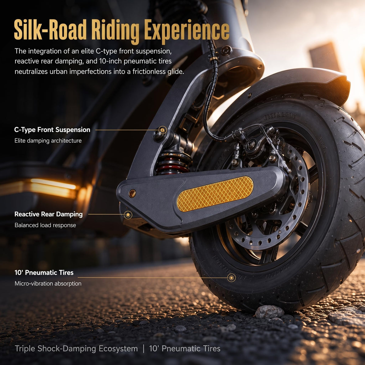 Electric Scooter, 28 MPH, 1000W, 38-Mile Range I616891