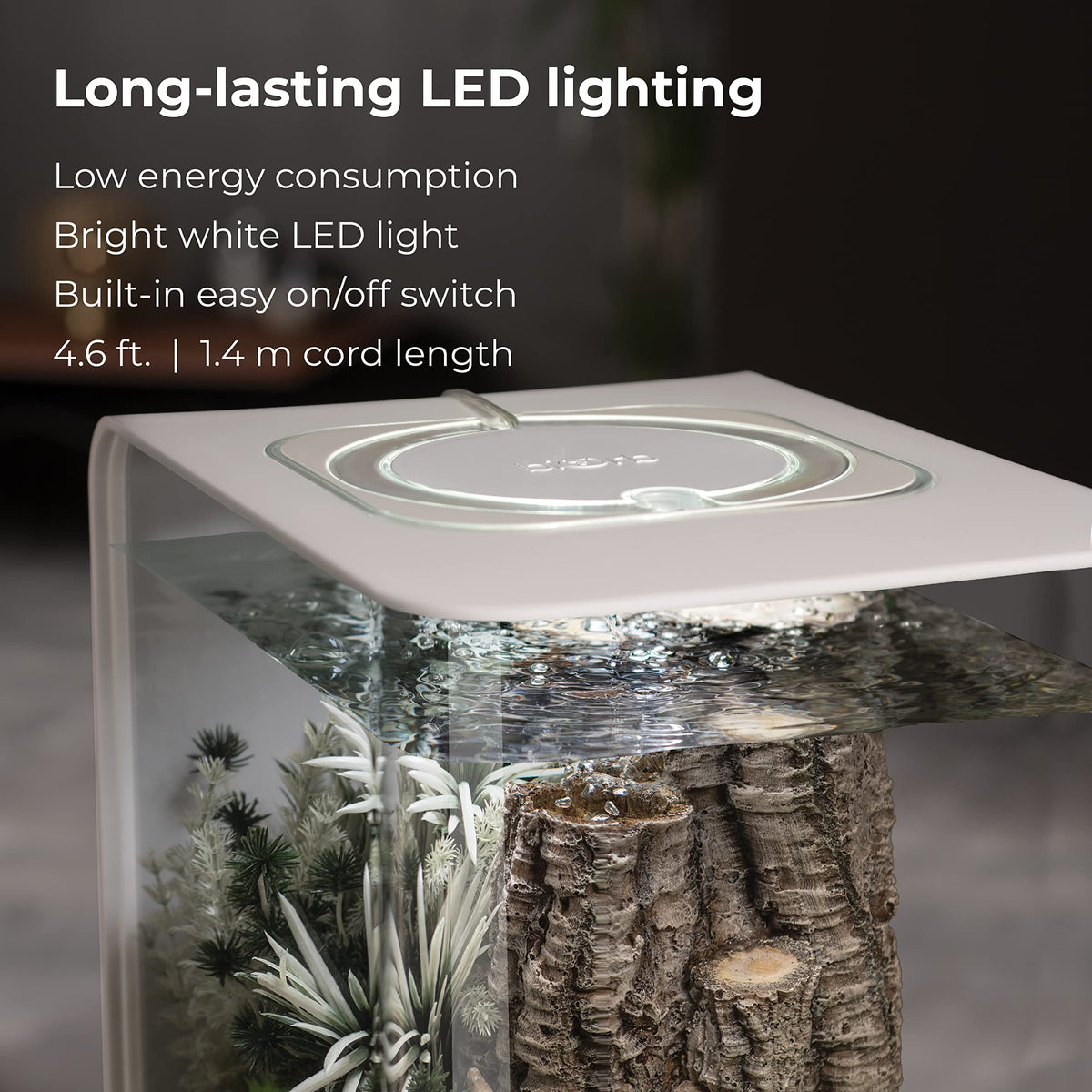 15 Acrylic Aquarium with White LED Lights M796255