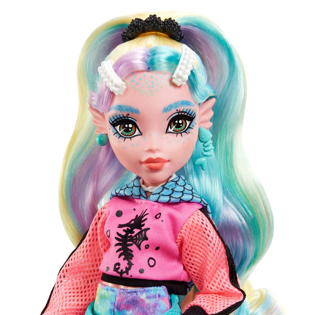 Monster High Doll with Colorful Streaked Hair and Fashion Accessories J451