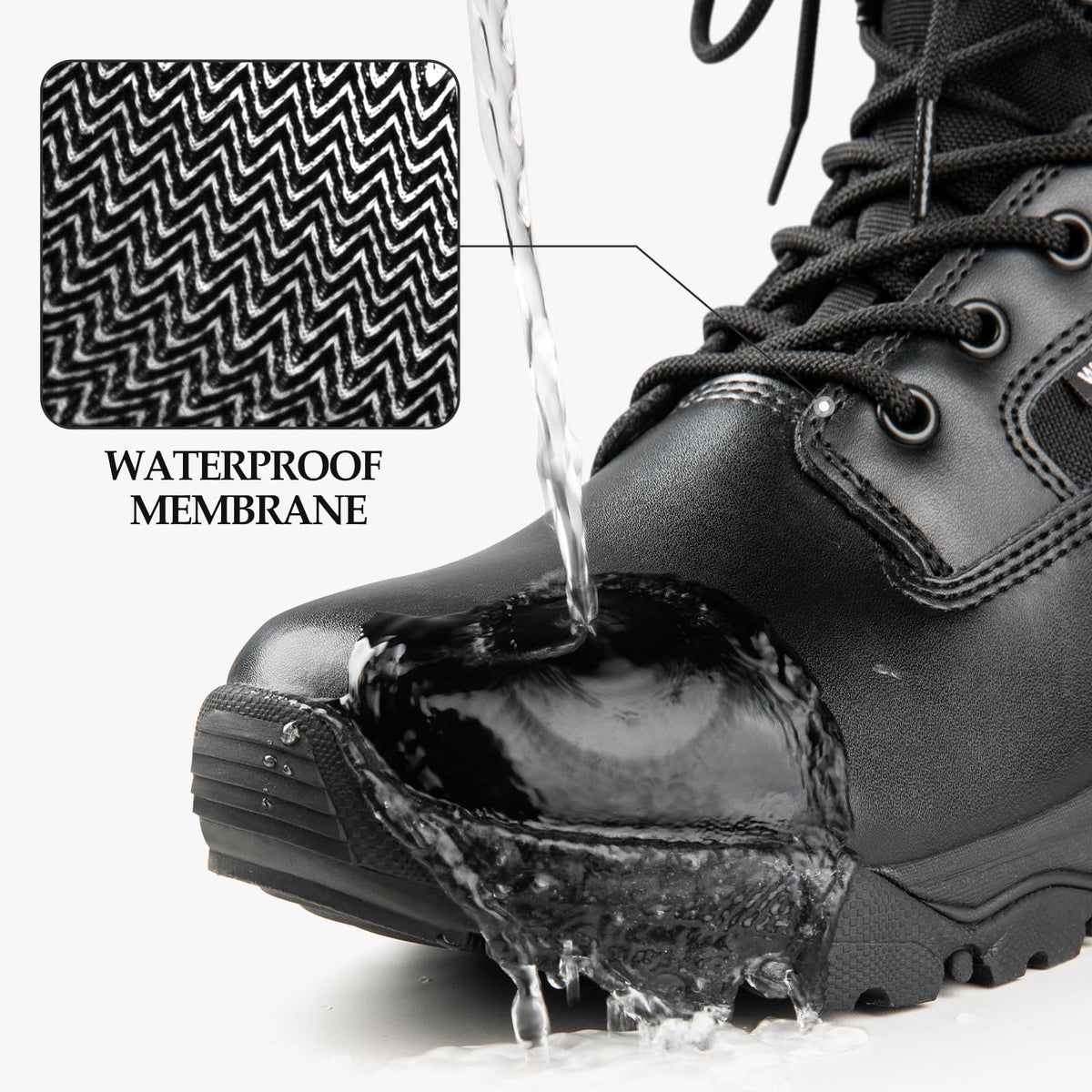 Lightweight Suede Leather Waterproof Tactical Work Boots E979