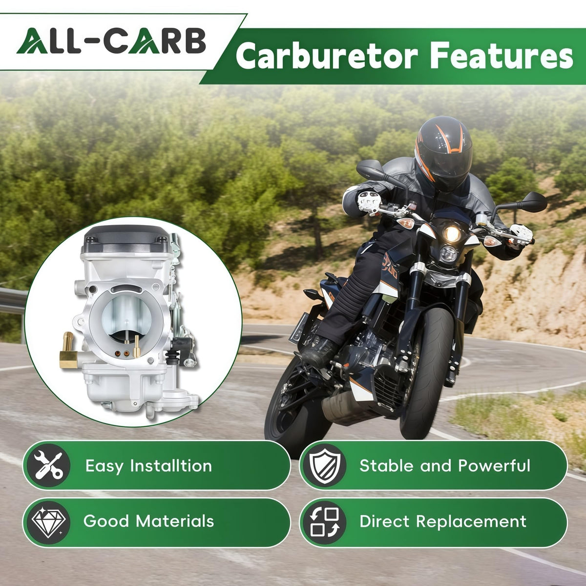 Carburetor 40MM Replacement X807