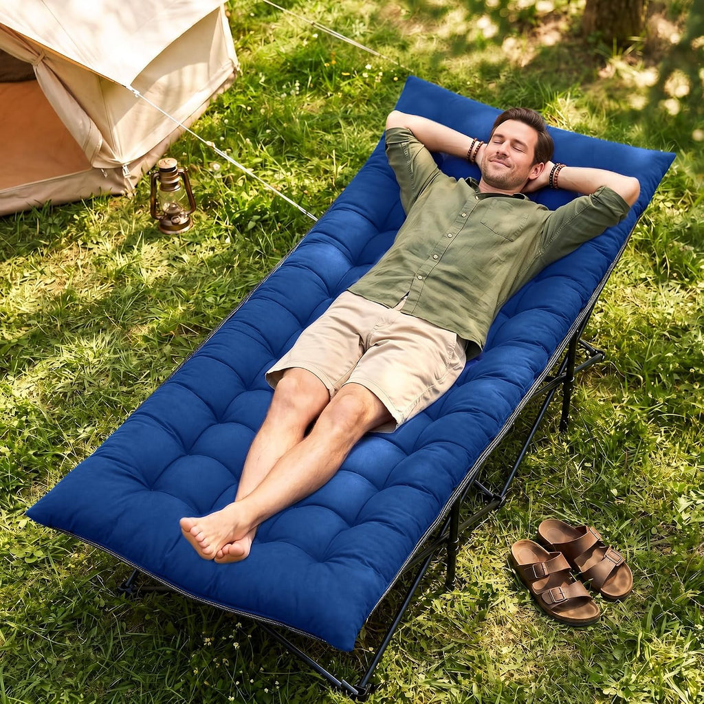 Folding Camping Cot with Mattress U17874