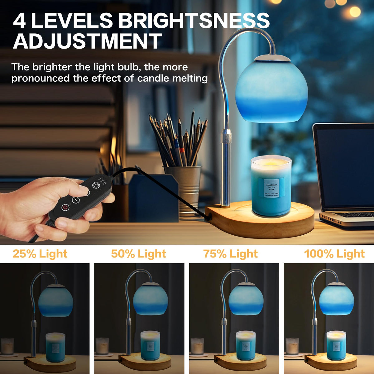Candle Warmer Lamp with Timer and Adjustable Height R233