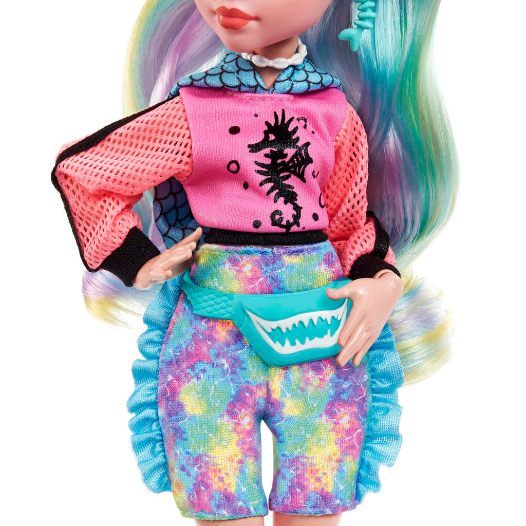 Monster High Doll with Colorful Streaked Hair and Fashion Accessories J451