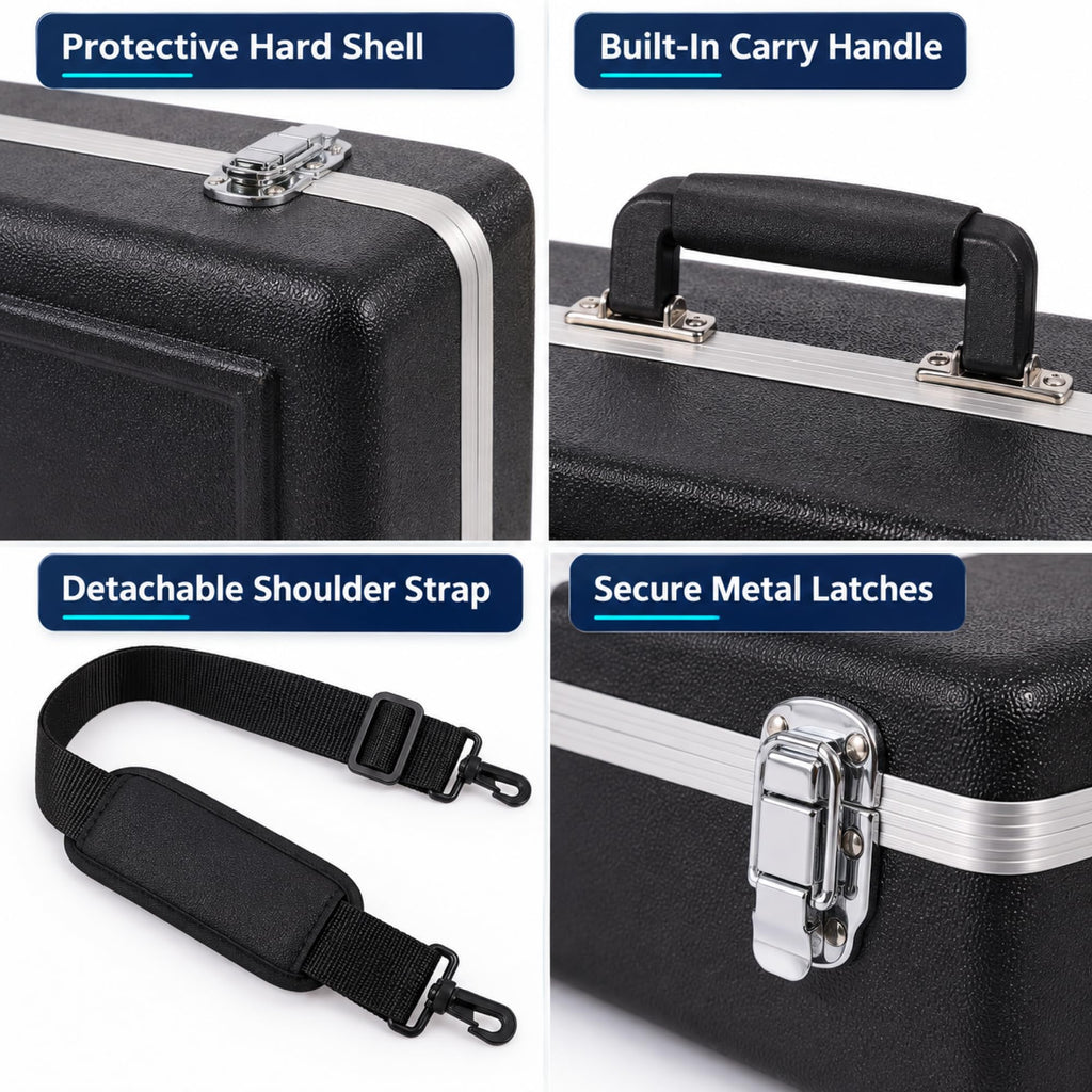Lightweight ABS Hard Case for Bb Trumpet, Black C36274