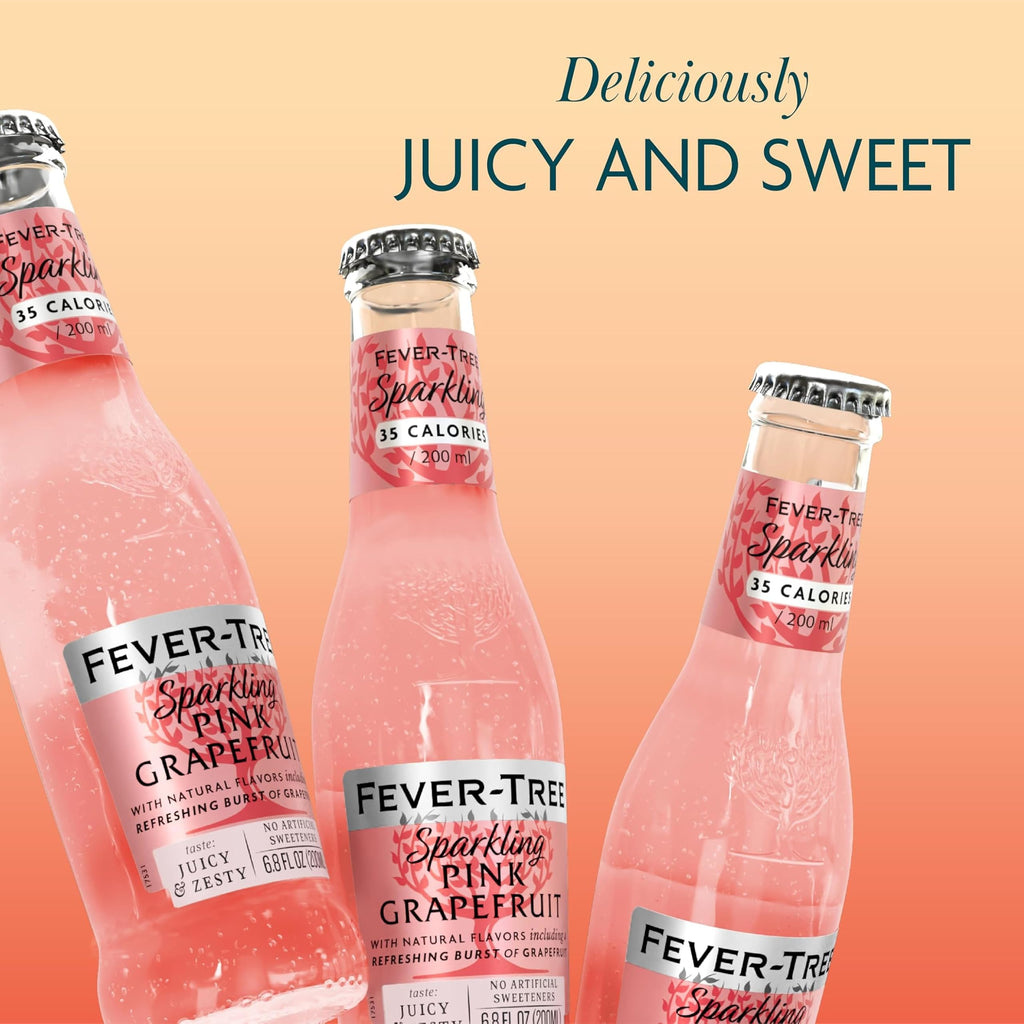 Sparkling Pink Grapefruit Soda Mixer, 24 Pack, 6.8 Fl Oz Bottles J125714