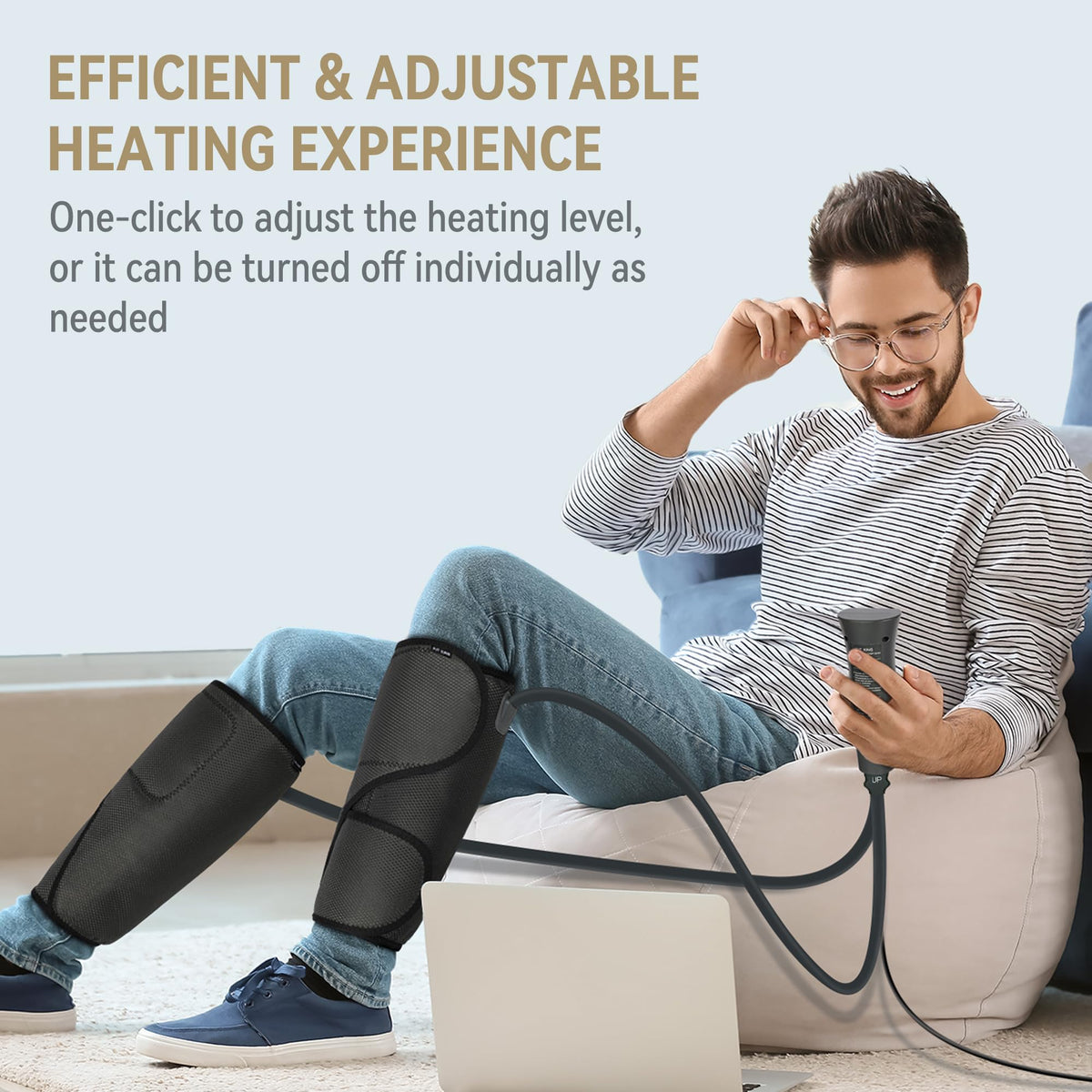Air Compression Leg Massager with Heat W719221