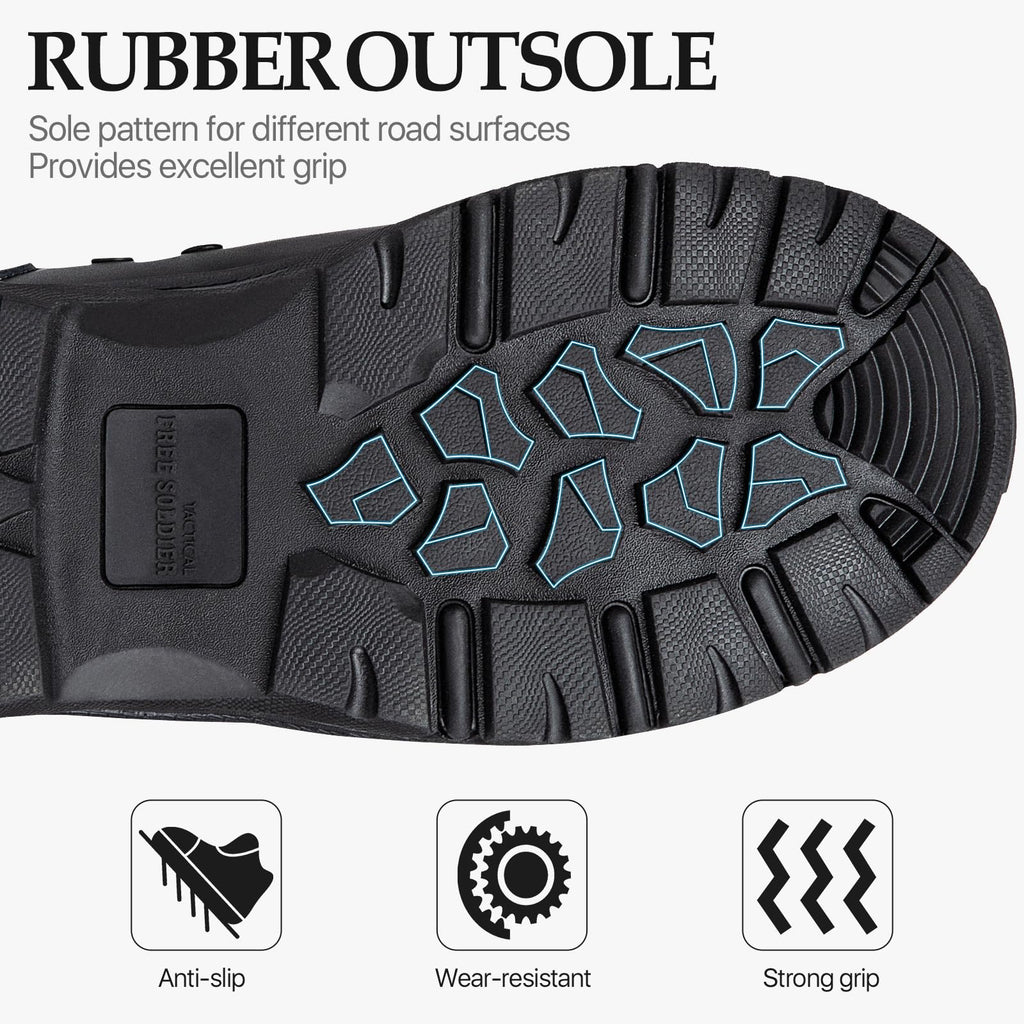 Lightweight Suede Leather Waterproof Tactical Work Boots E979