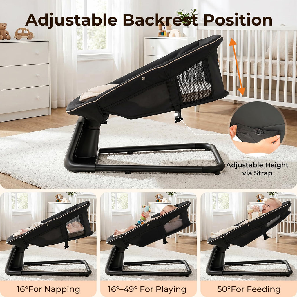 7 in 1 Pack and Play with Bassinet and Changing Station, Portable Electric Baby Swing T8174