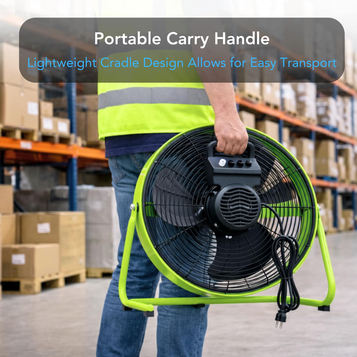 20-Inch High-Velocity Industrial Floor Fan I140