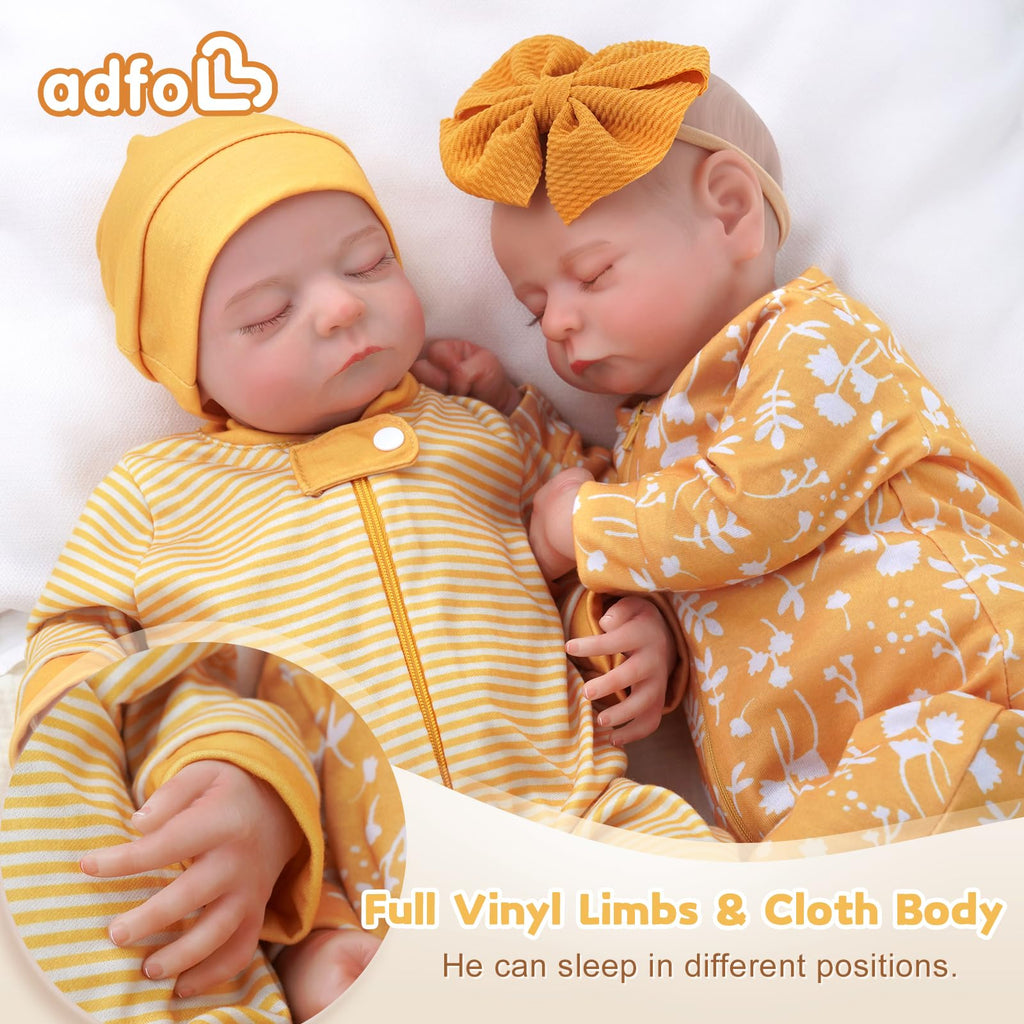 20 Inch Reborn Baby Dolls Twins Q6175