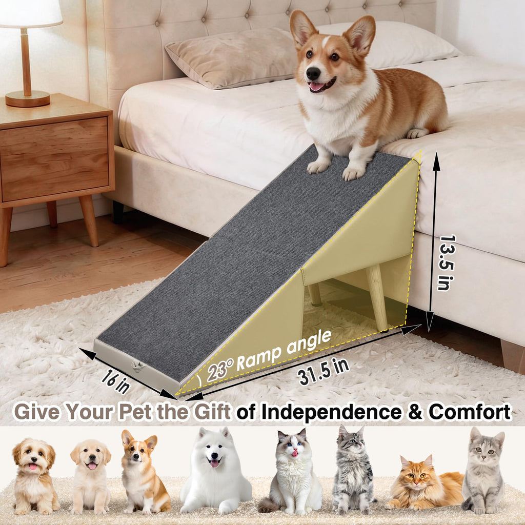 Foldable Non-Slip Wooden Dog Ramp Ottoman B6219