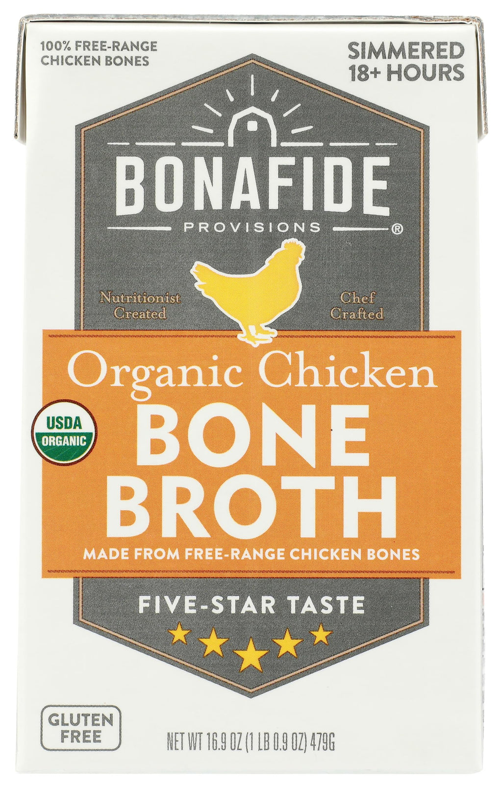 Organic Chicken Bone Broth 16.9 Ounce V8937