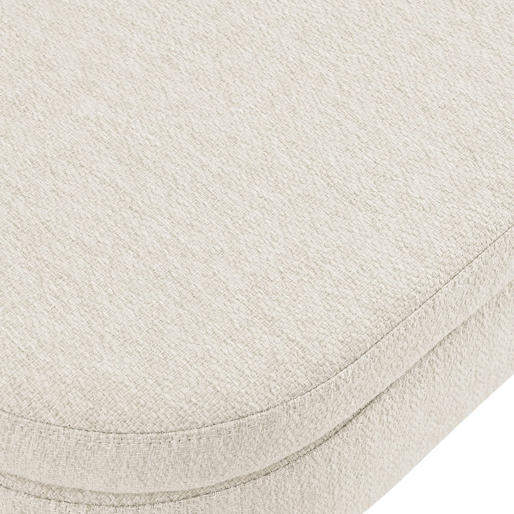 43.5" Beige Linen Storage Ottoman Bench B81575