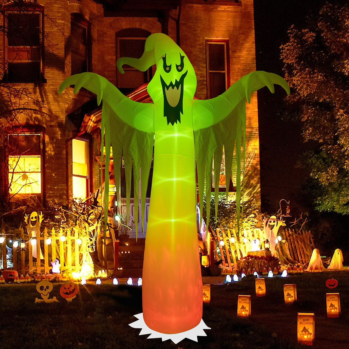 9 FT Halloween Inflatables with Built-in LED Lights Q6490