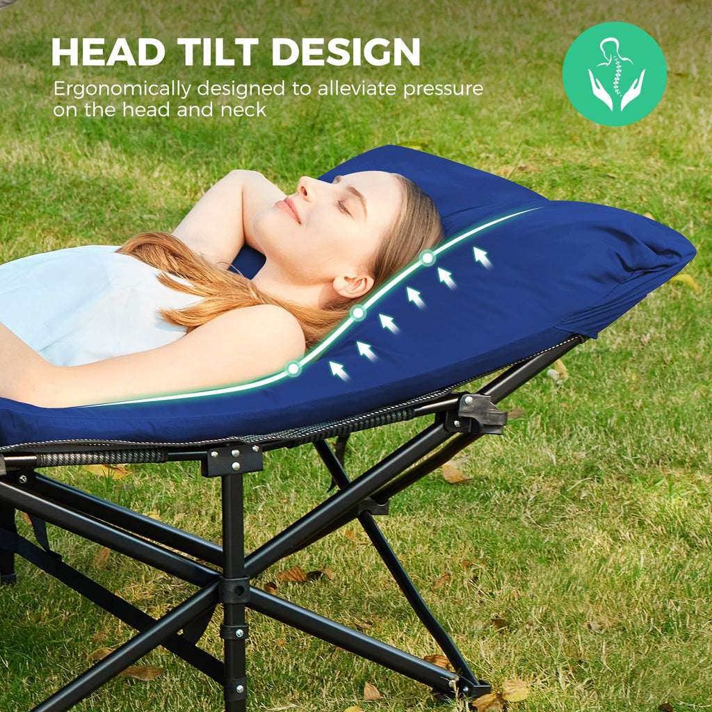Folding Camping Cot with Mattress U17874